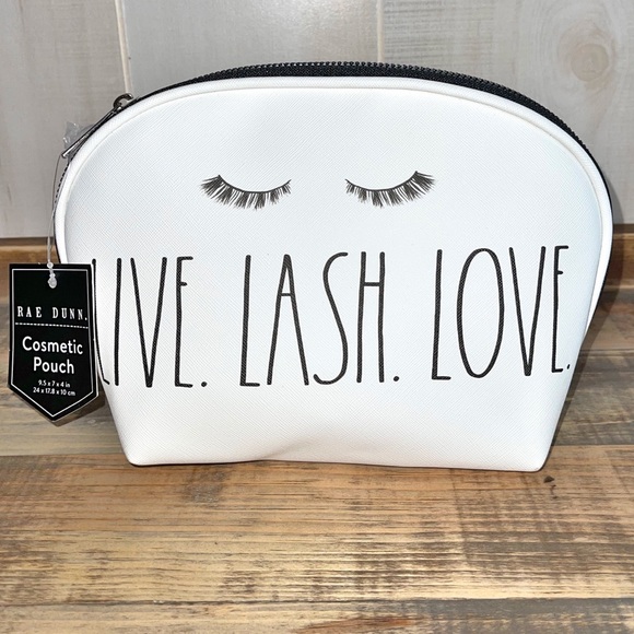 Rae Dunn Live Lash Love Makeup Bag - Picture 2 of 2